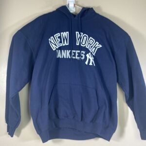 New York Yankees Genuine Merchandise Mens XL Baseball Navy Blue Logo Hoodie